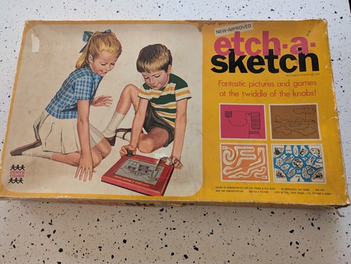Vintage etch sketch - vintage,