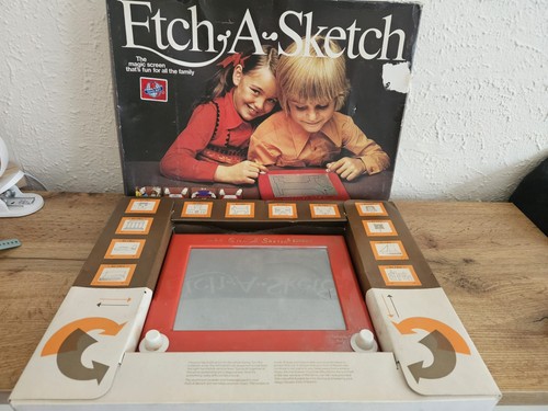 Vintage etch sketch - a,