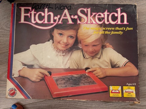 Etch sketch vintage boxed - etch-a-sketch,