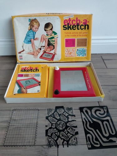 Vintage etch sketch denys - etch-a-sketch,
