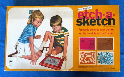 Vintage etch sketch - vintage, denys
