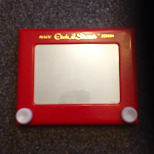 Magic etch sketch screen - sketch,