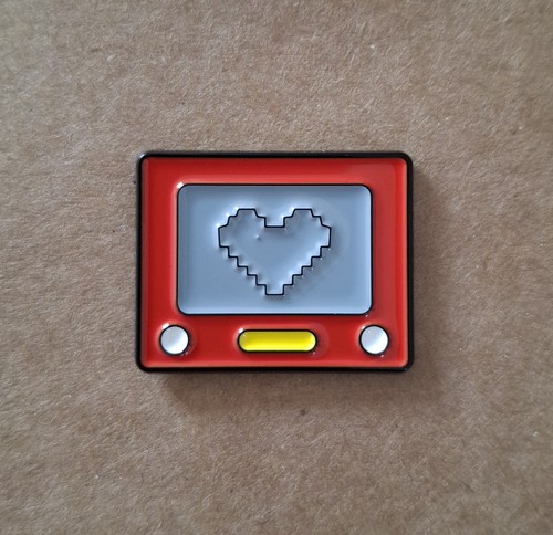 Etch sketch enamel metal - sketch,