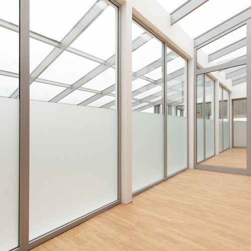 Privacy white frosted window - privacy,