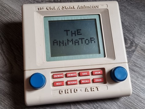 Vintage etch sketch animator - vintage, a