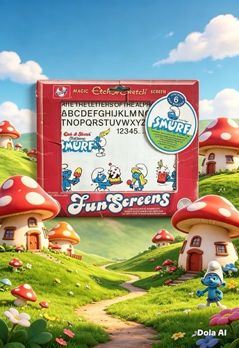 The smurfs 1983 rare magic - :,