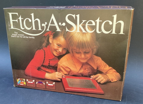 Vintage etch sketch boxed - etch,