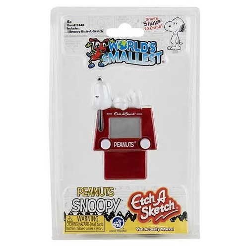 World smallest snoopy etch a - smallest,